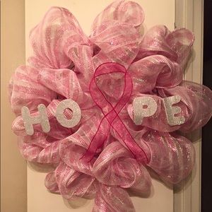 Breast Cancer Wreath